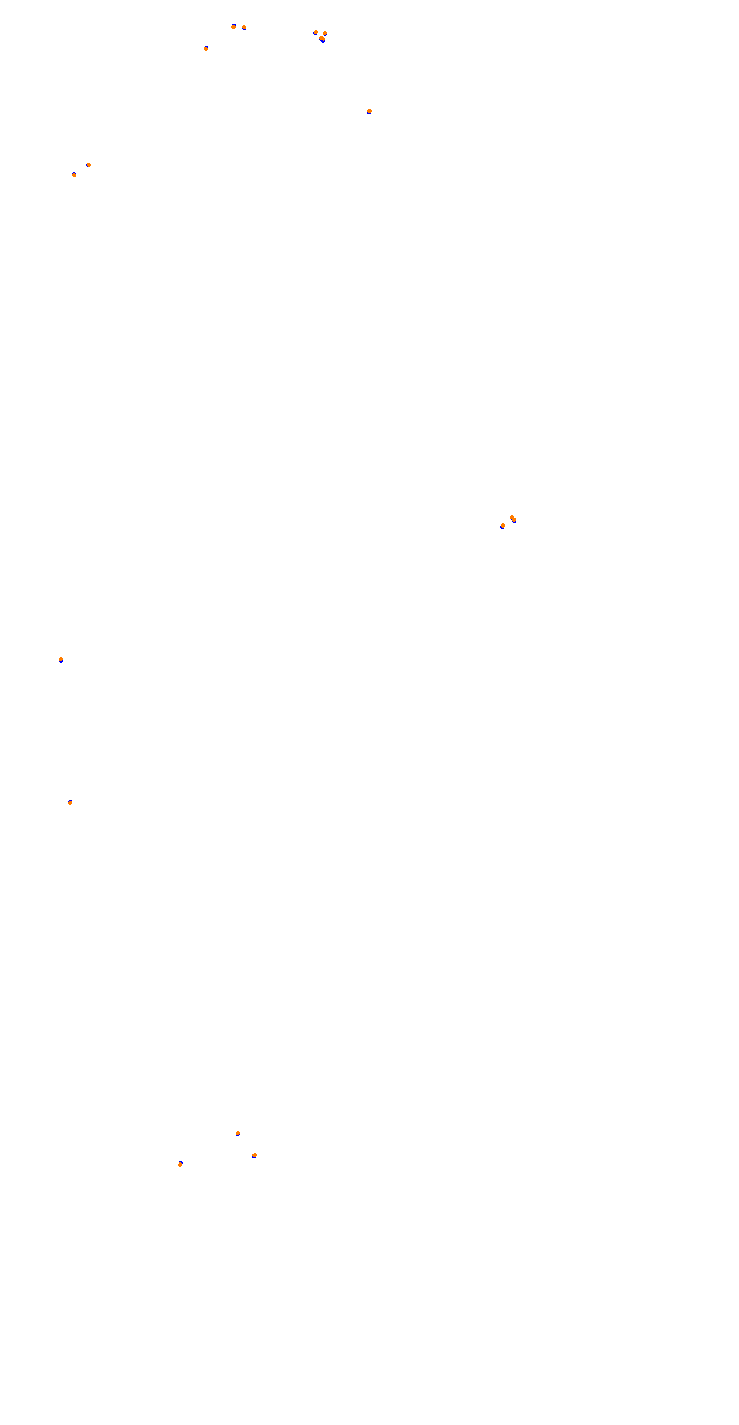 Circuit de la Sarthe (Le Mans) Night collisions