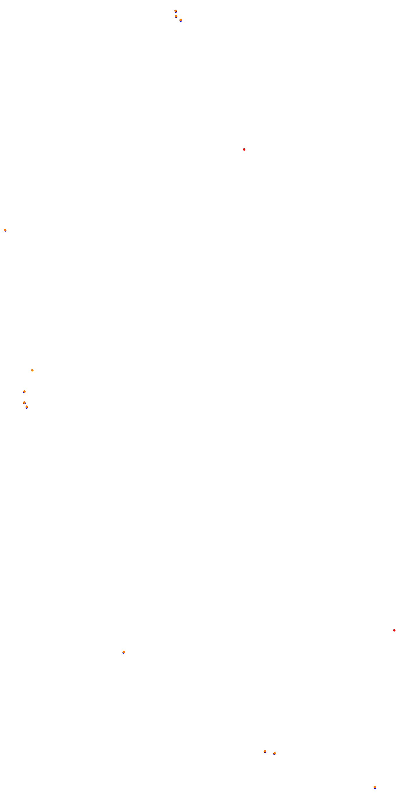 Circuit de la Sarthe (Le Mans) Night collisions