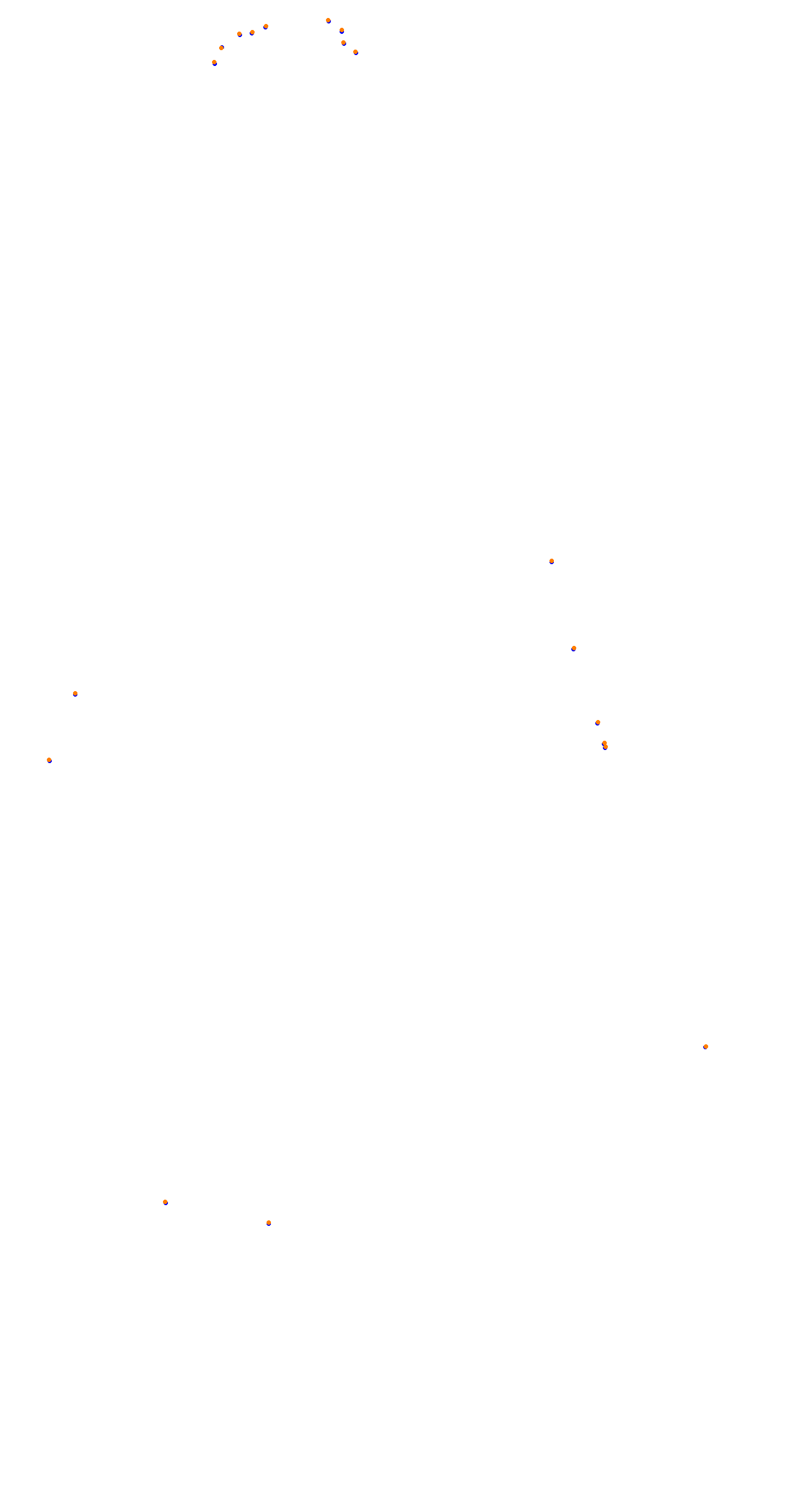 Circuit de la Sarthe (Le Mans) Night collisions