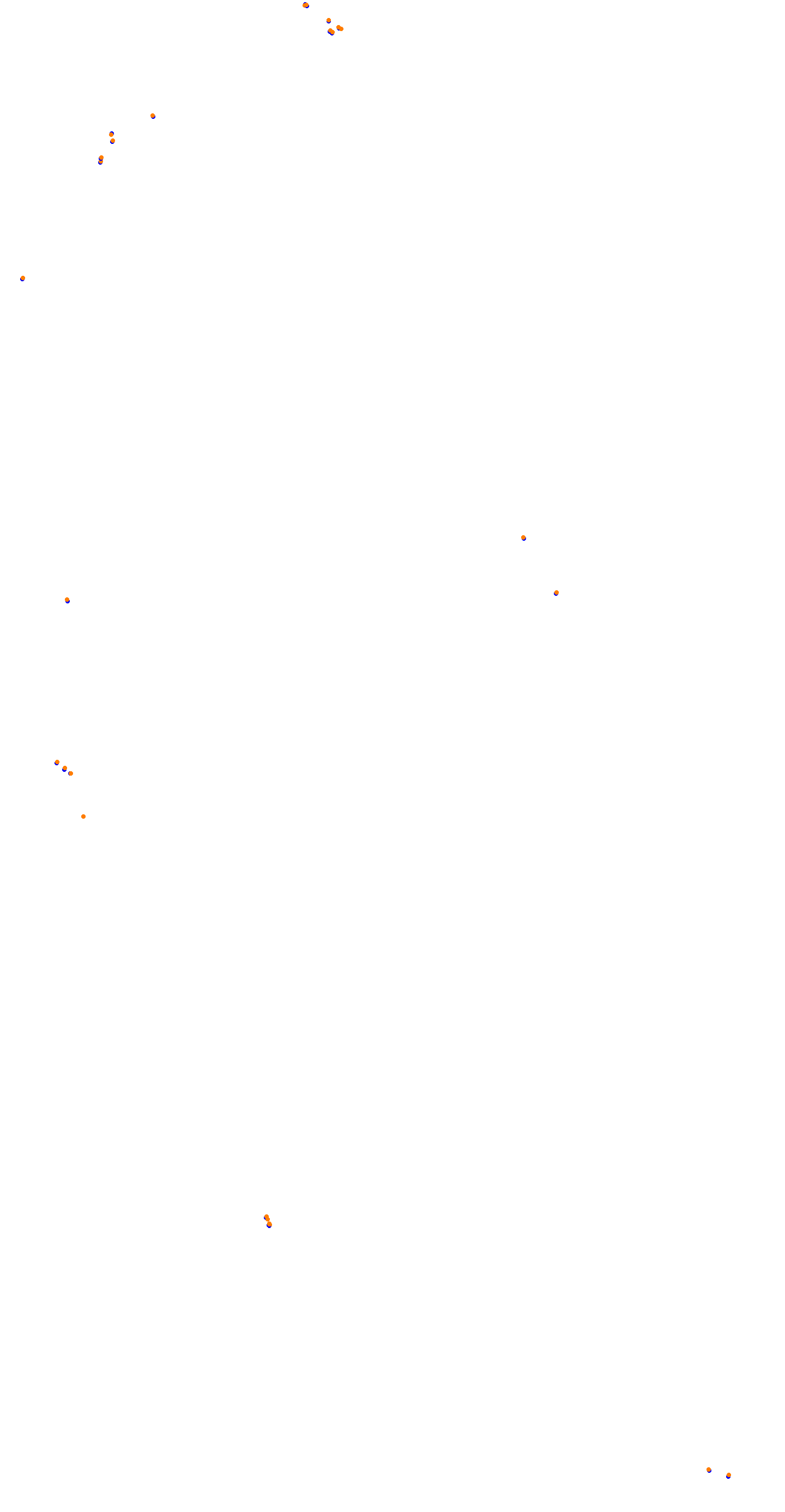 Circuit de la Sarthe (Le Mans) Night collisions