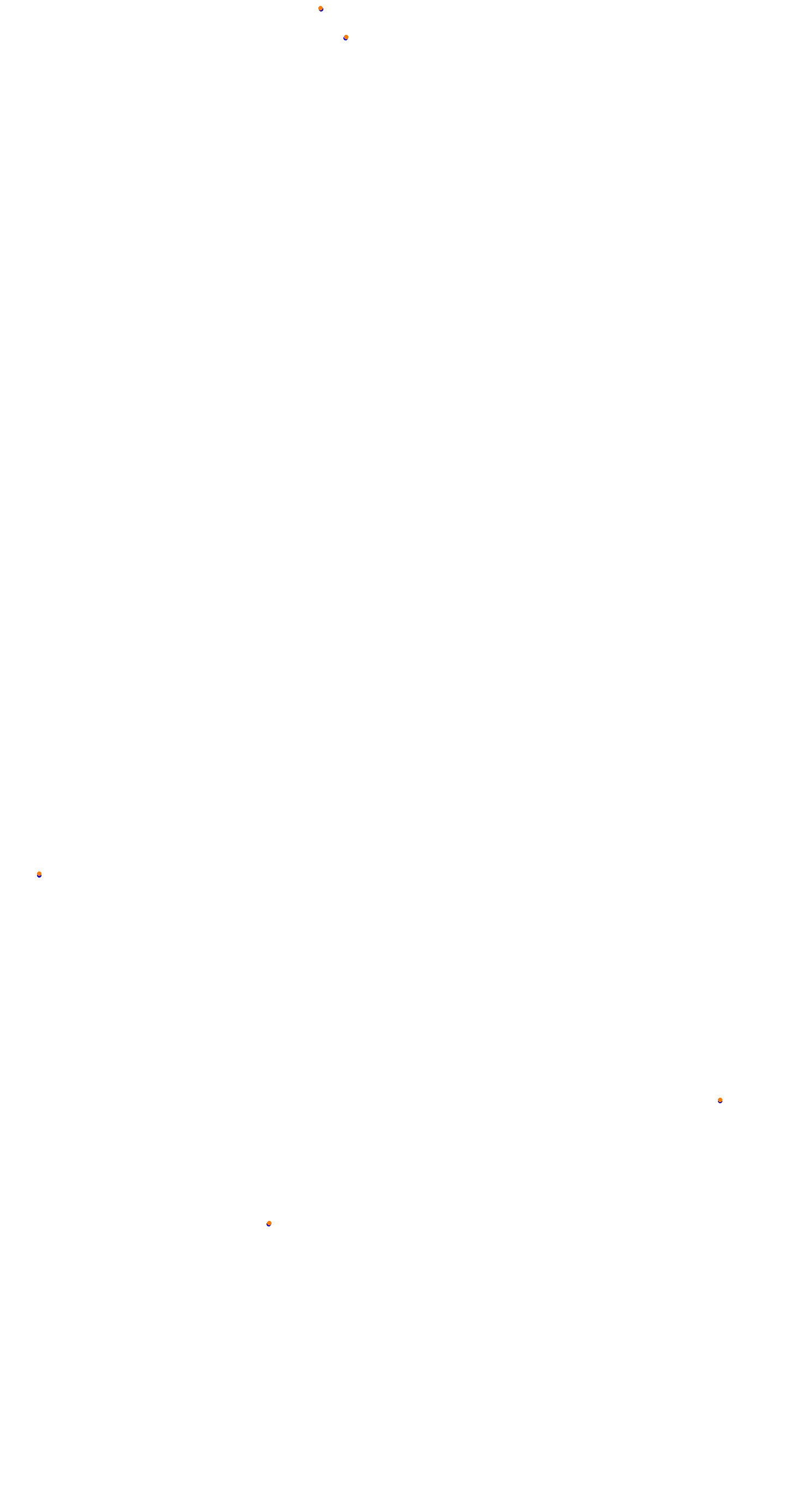 Circuit de la Sarthe (Le Mans) Night collisions