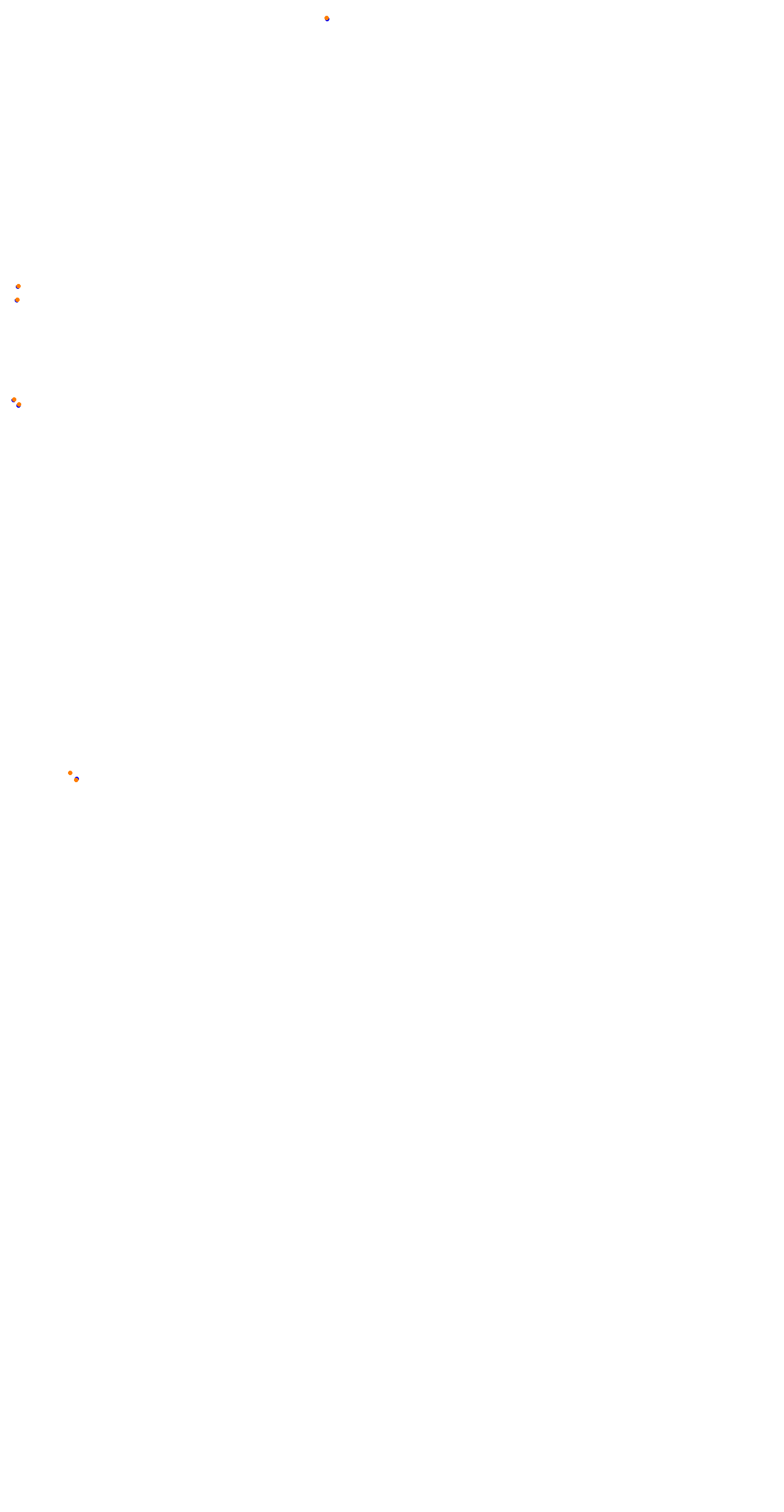 Circuit de la Sarthe (Le Mans) Night collisions