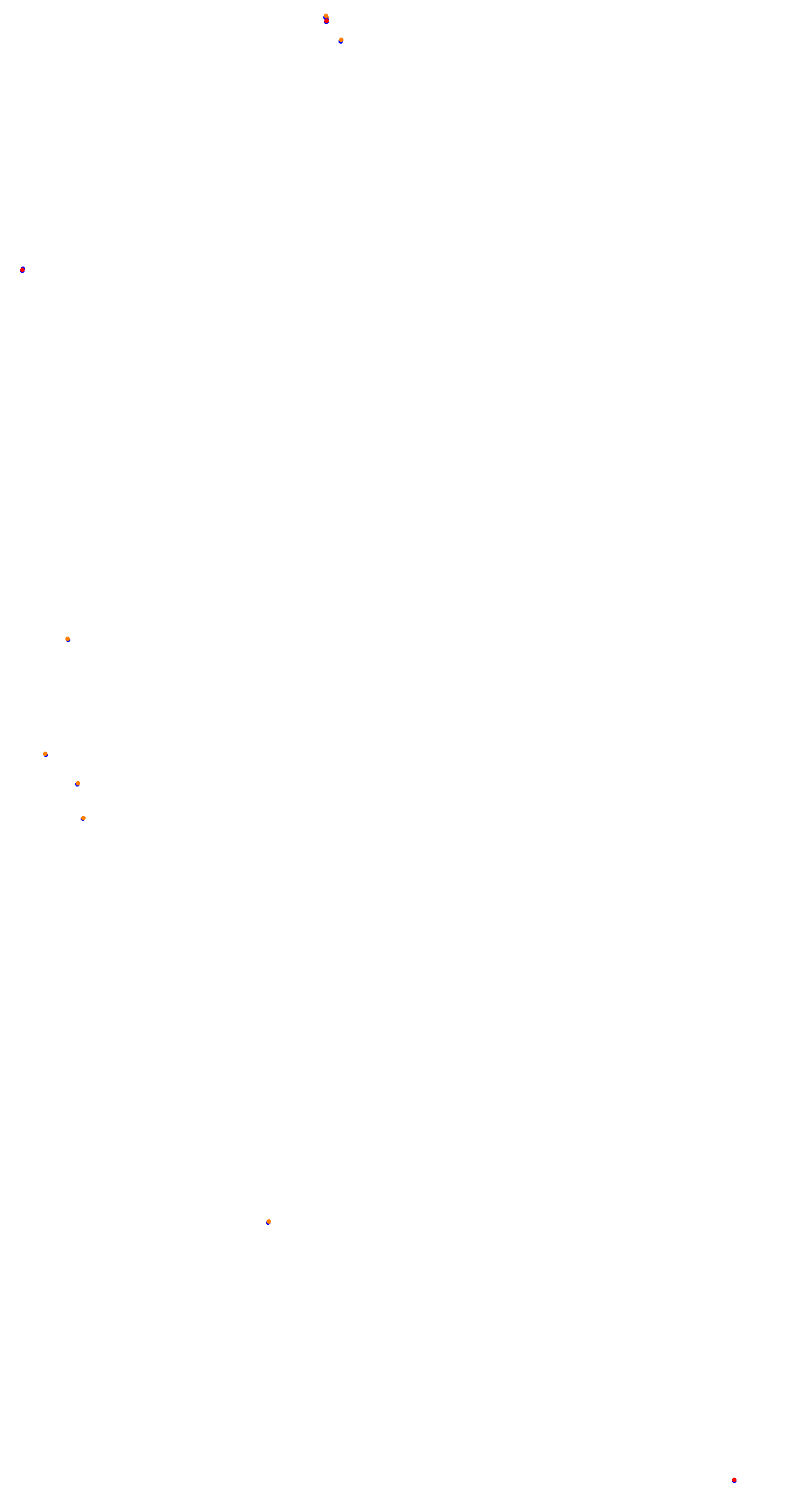 Circuit de la Sarthe (Le Mans) Night collisions