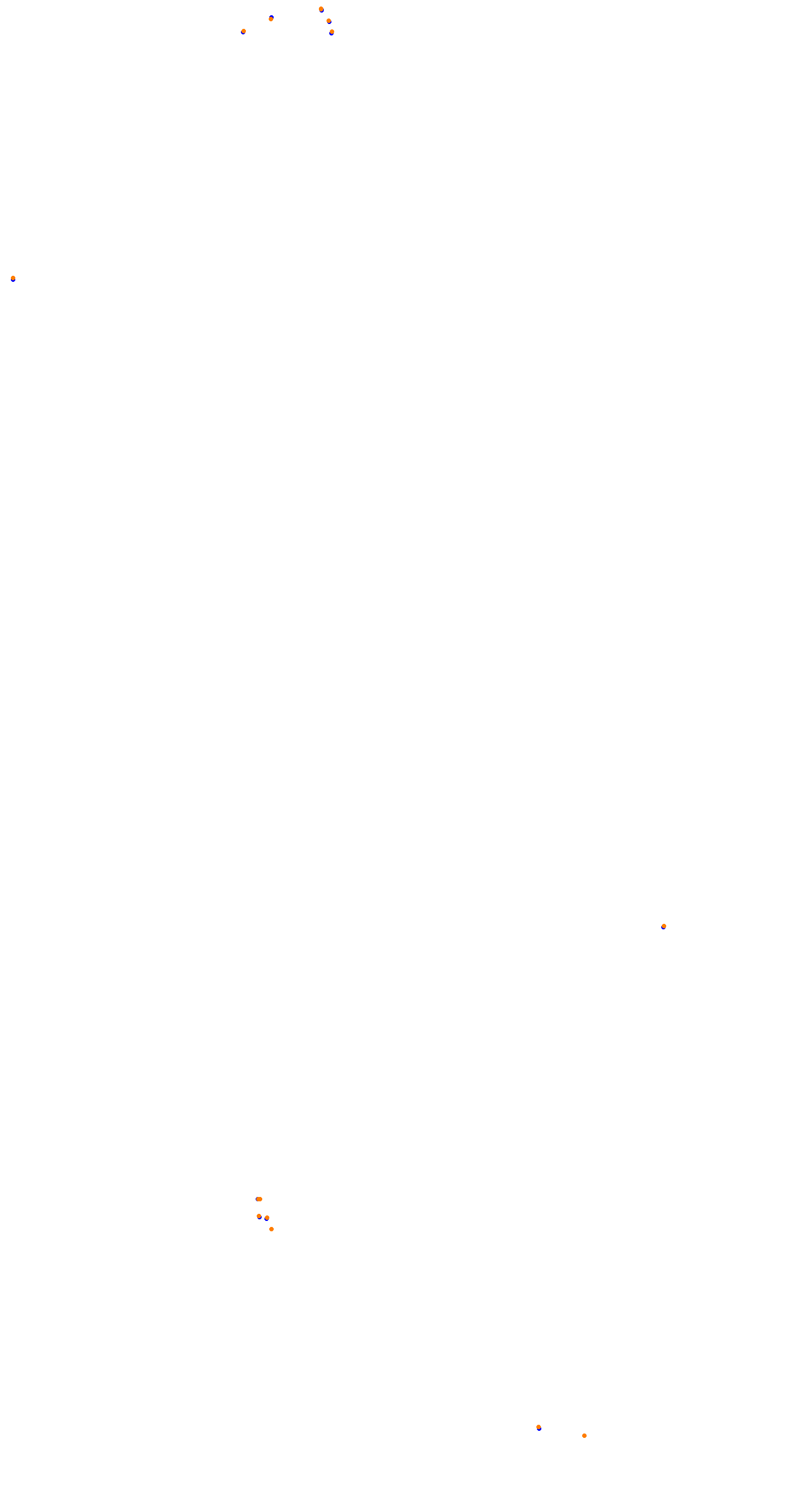 Circuit de la Sarthe (Le Mans) Night collisions