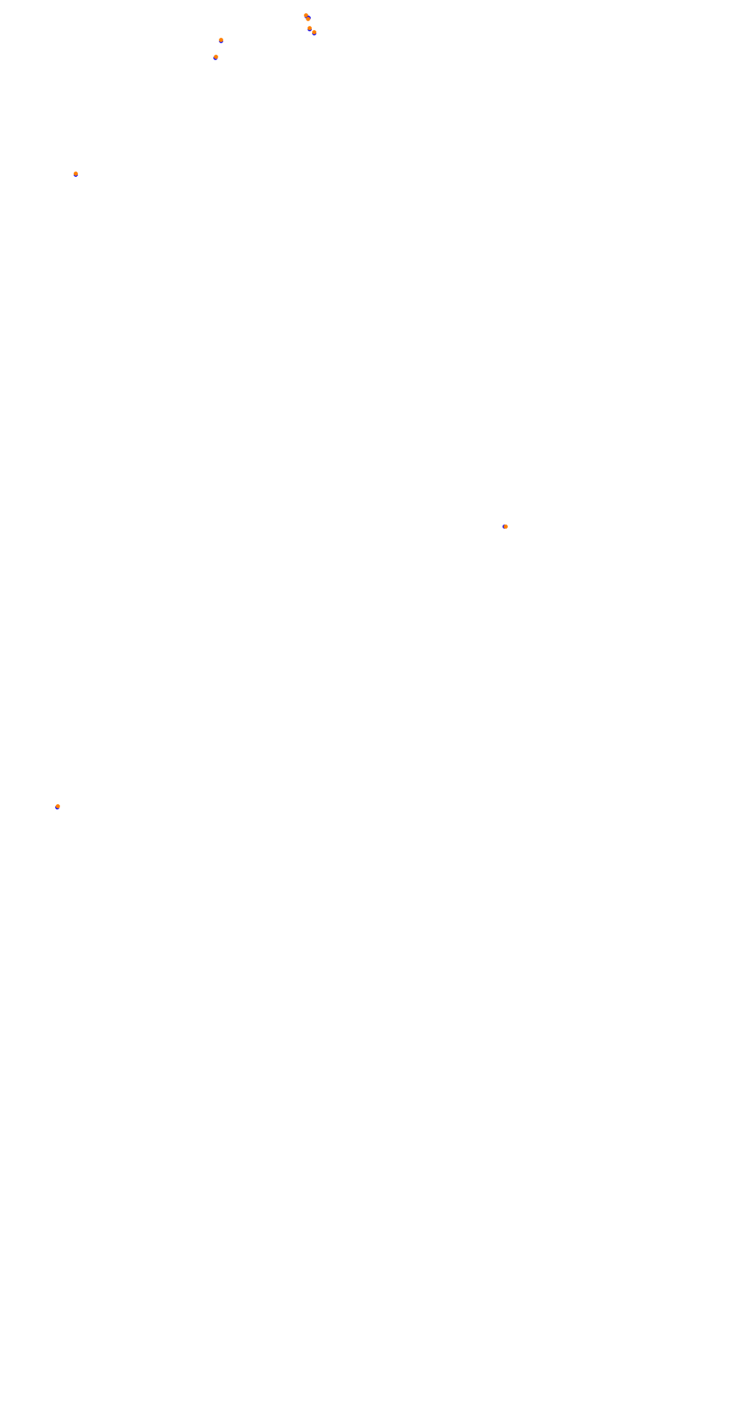 Circuit de la Sarthe (Le Mans) Night collisions