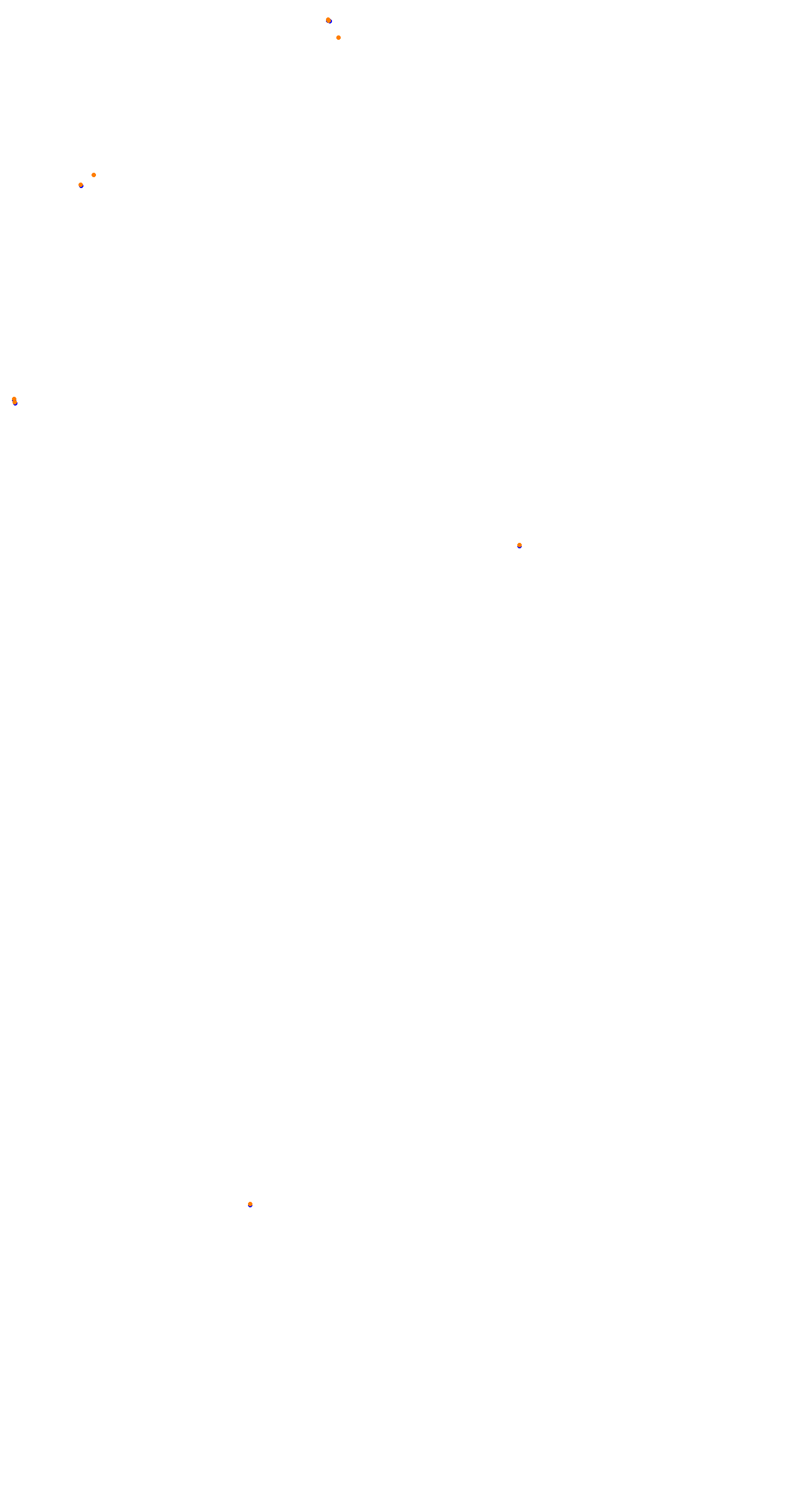 Circuit de la Sarthe (Le Mans) Night collisions