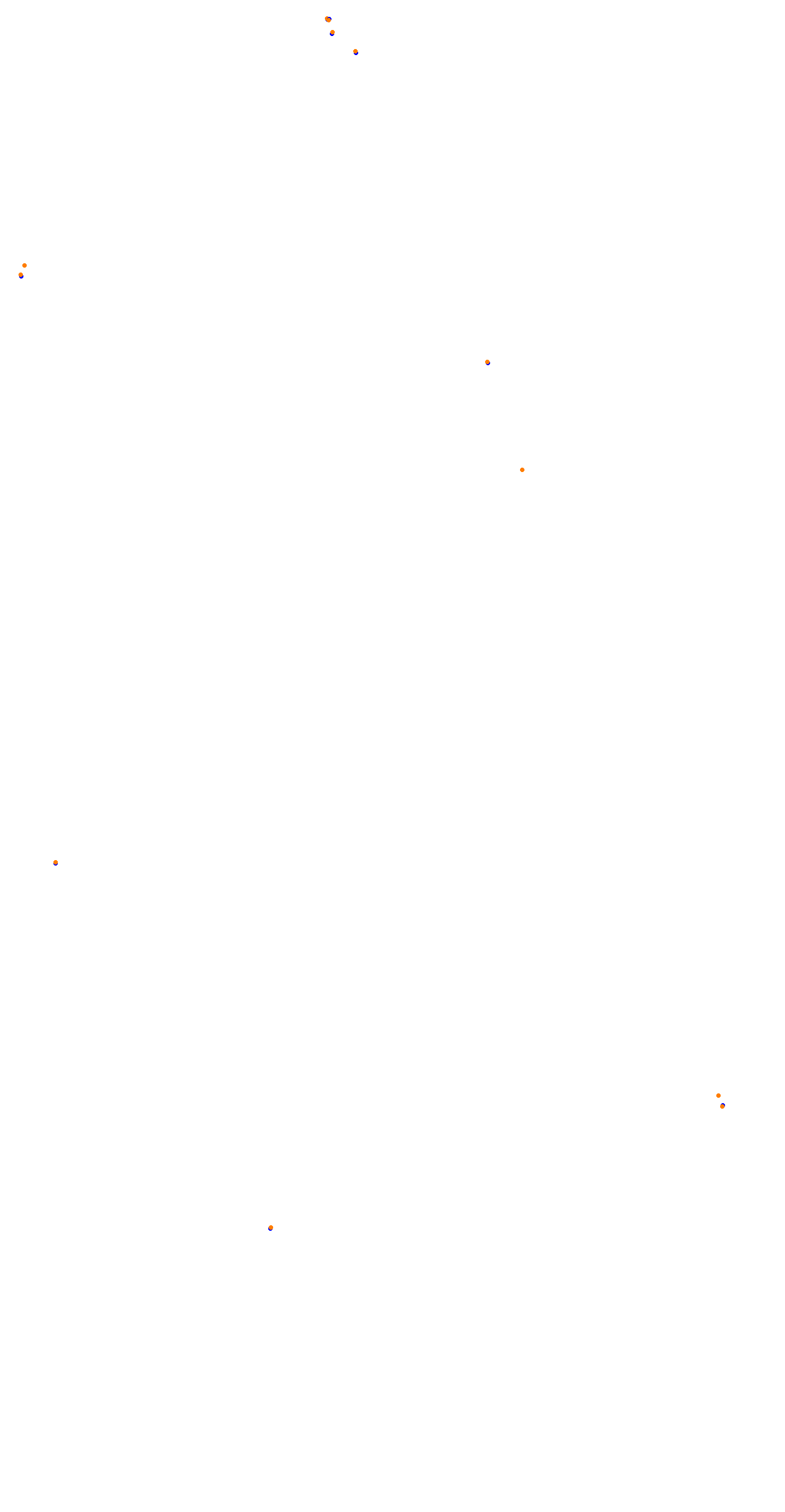 Circuit de la Sarthe (Le Mans) Night collisions