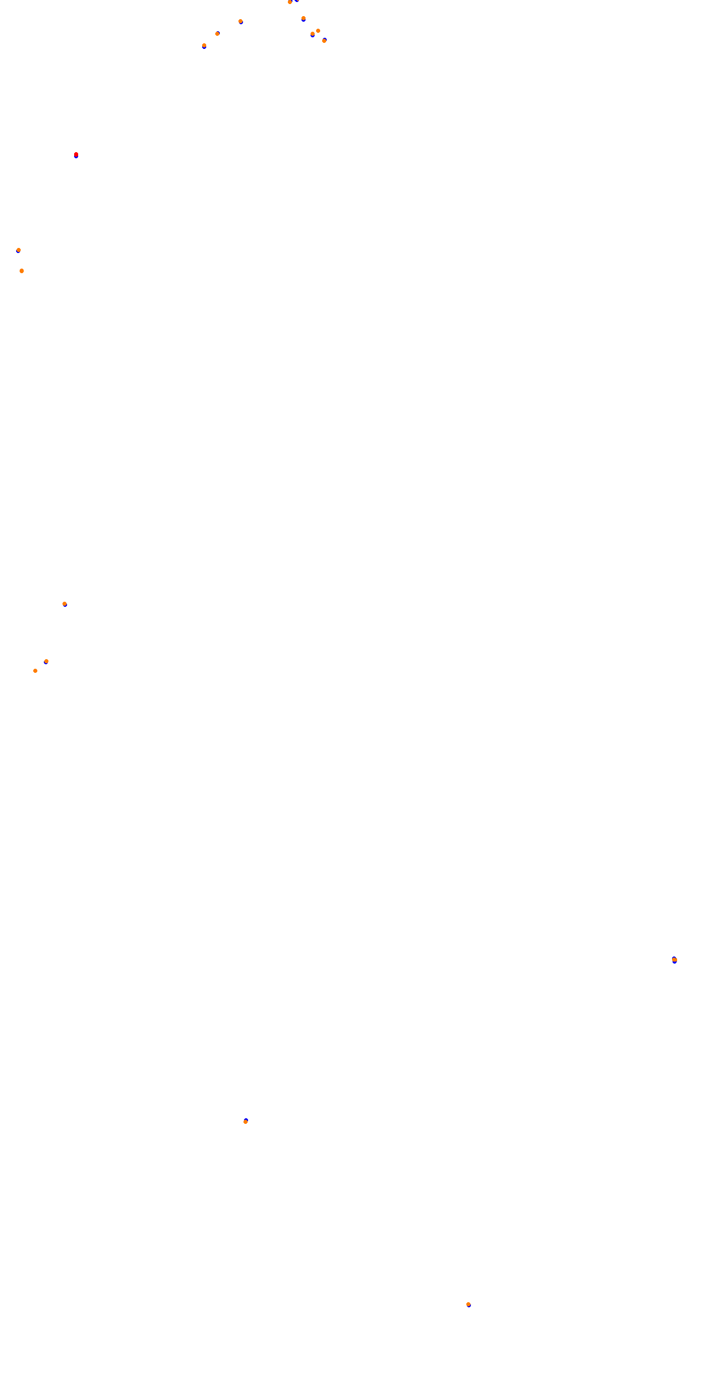 Circuit de la Sarthe (Le Mans) Night collisions