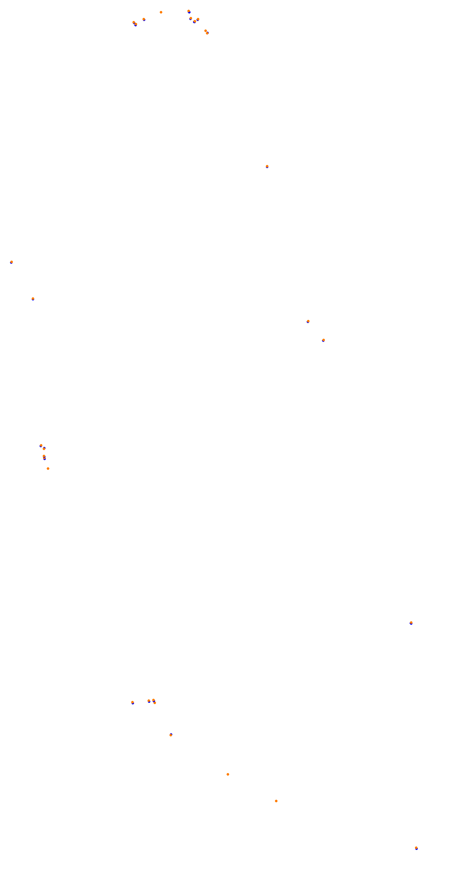 Circuit de la Sarthe (Le Mans) Night collisions