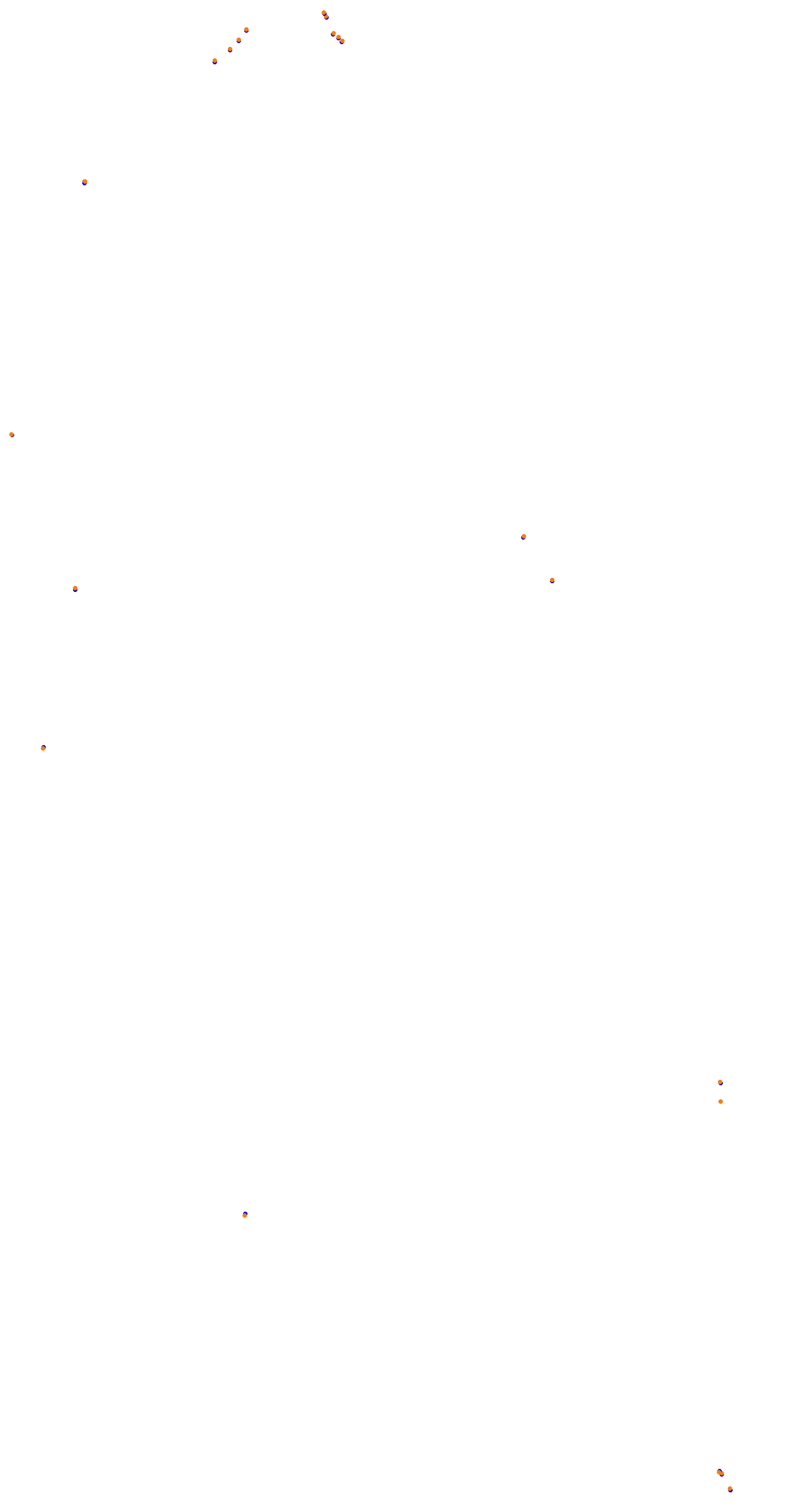 Circuit de la Sarthe (Le Mans) Night collisions