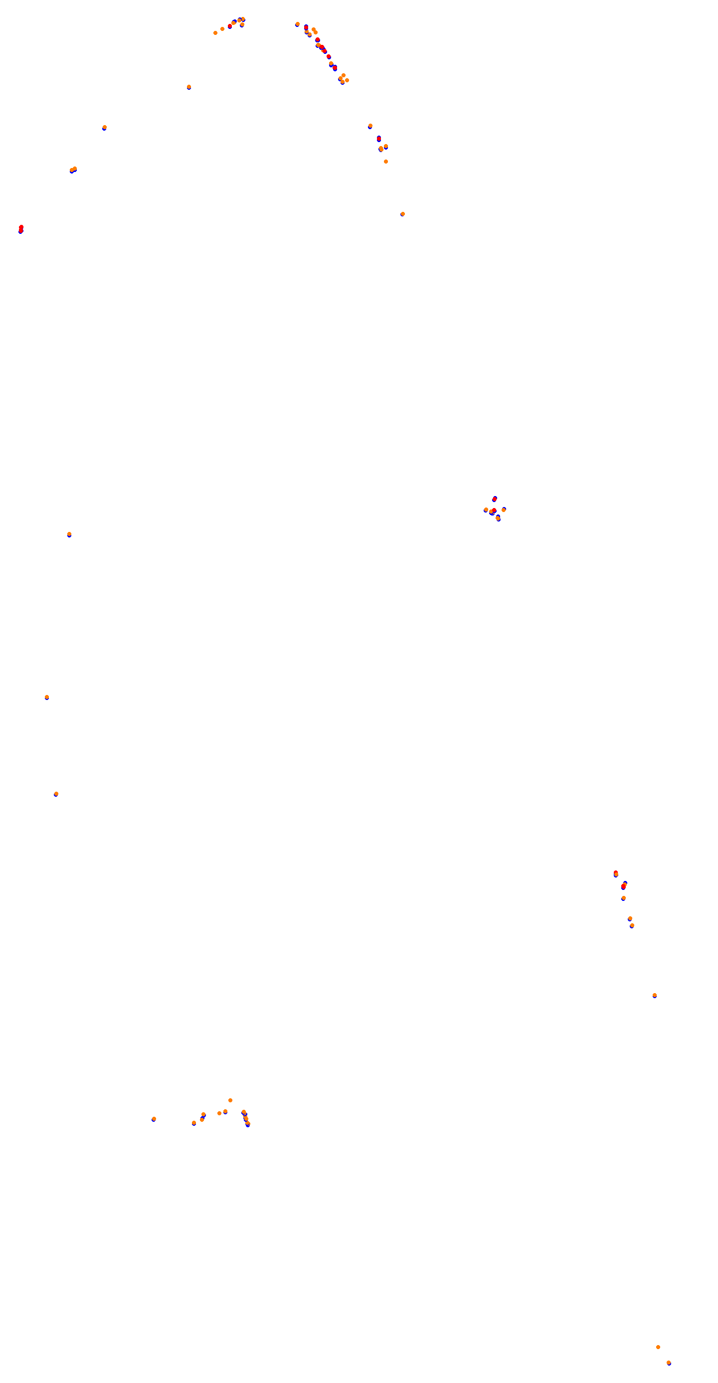 Circuit de la Sarthe (Le Mans) Night collisions