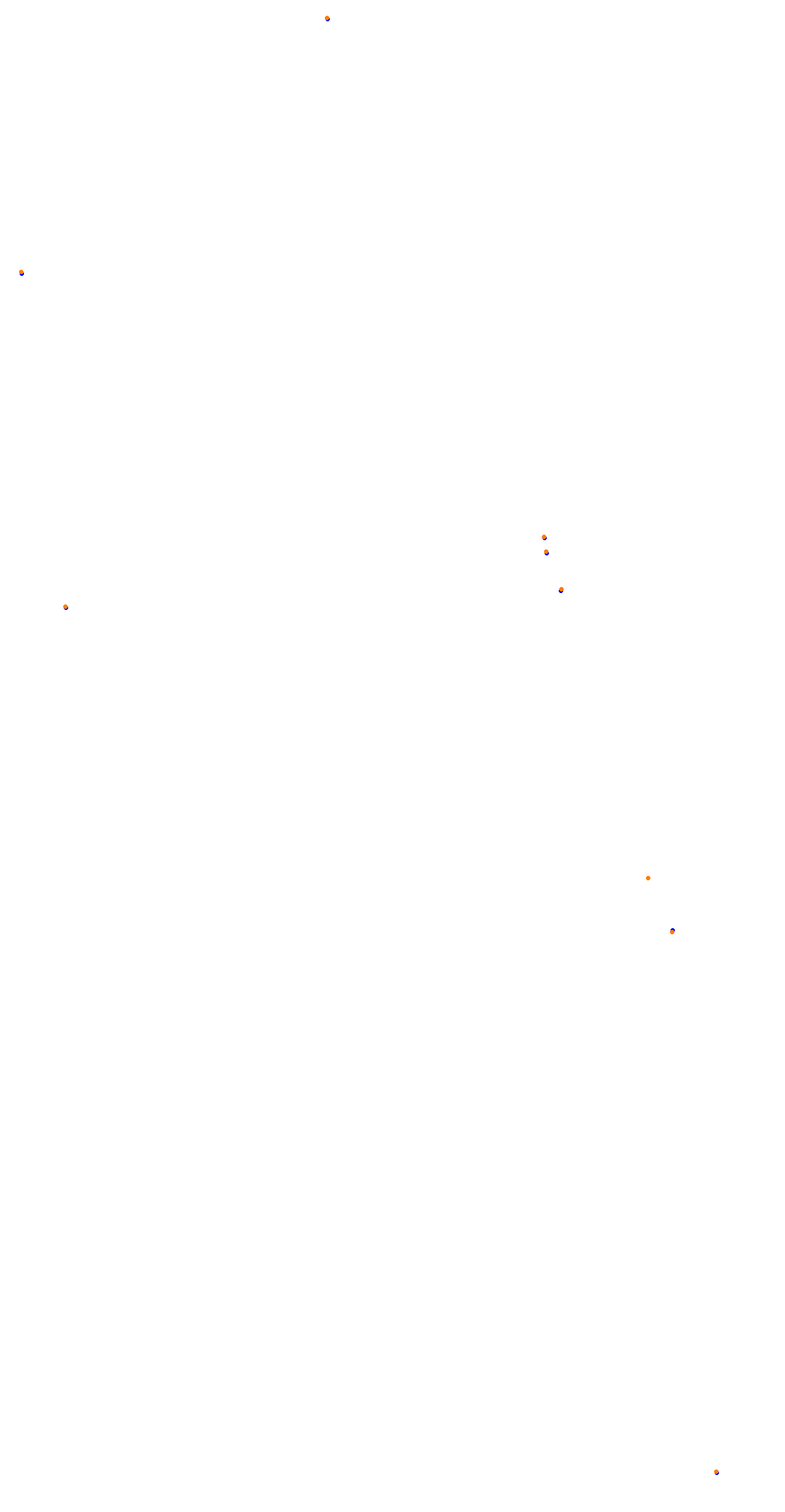 Circuit de la Sarthe (Le Mans) Night collisions