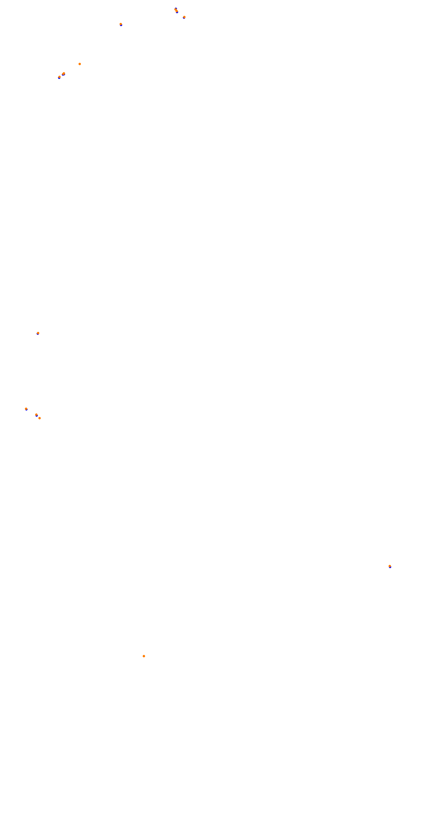 Circuit de la Sarthe (Le Mans) Night collisions