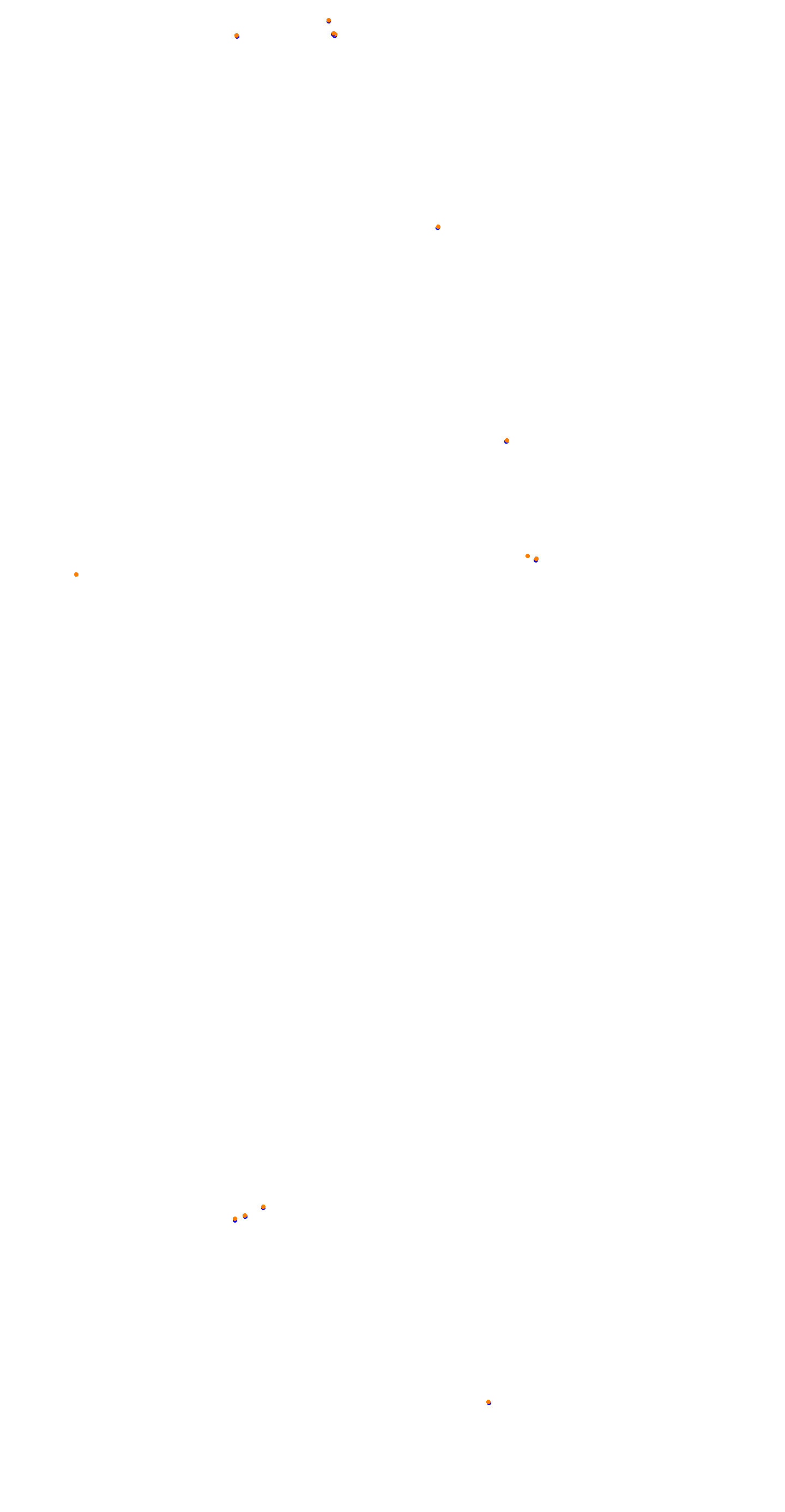 Circuit de la Sarthe (Le Mans) Night collisions