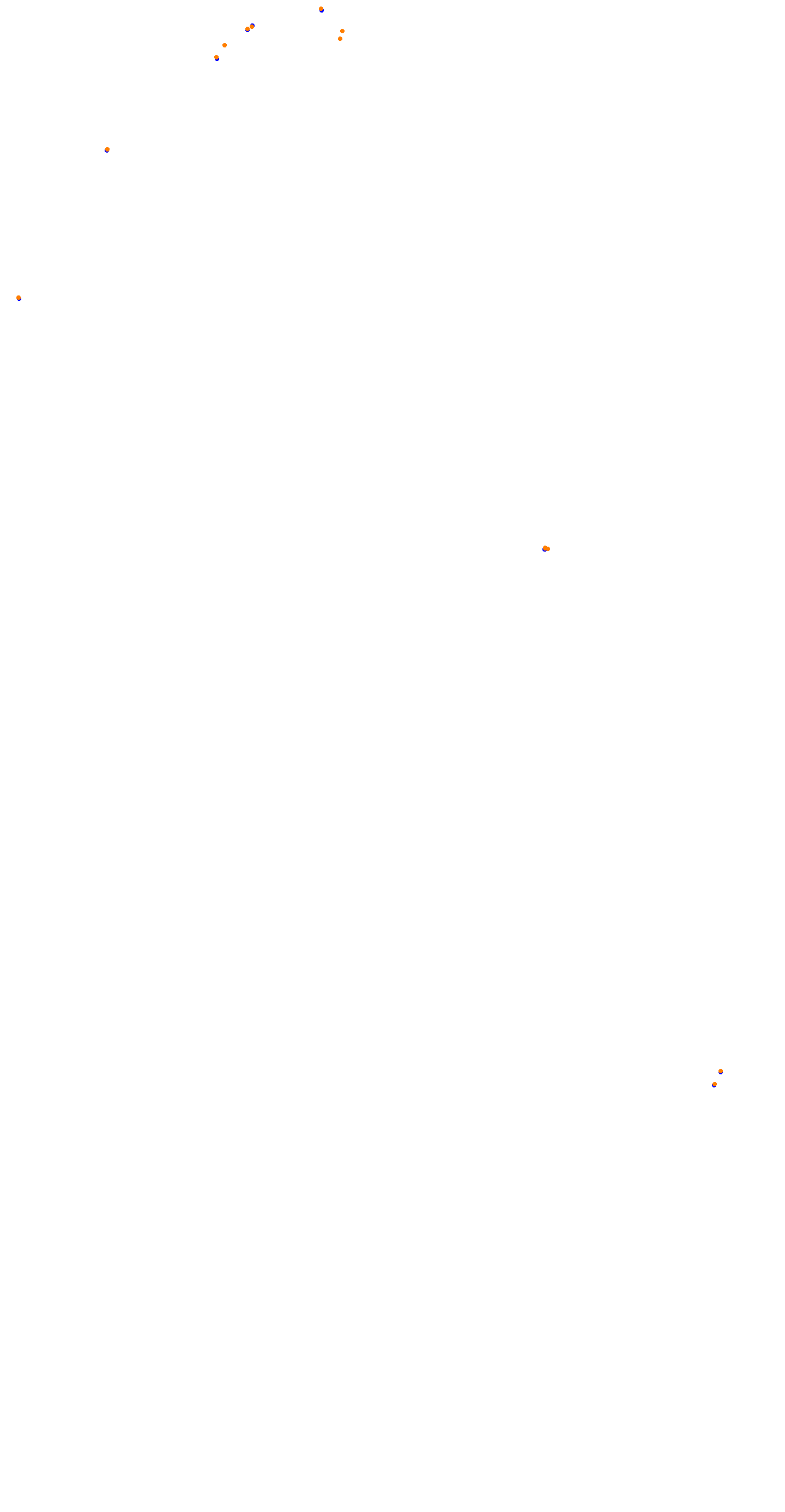 Circuit de la Sarthe (Le Mans) Night collisions