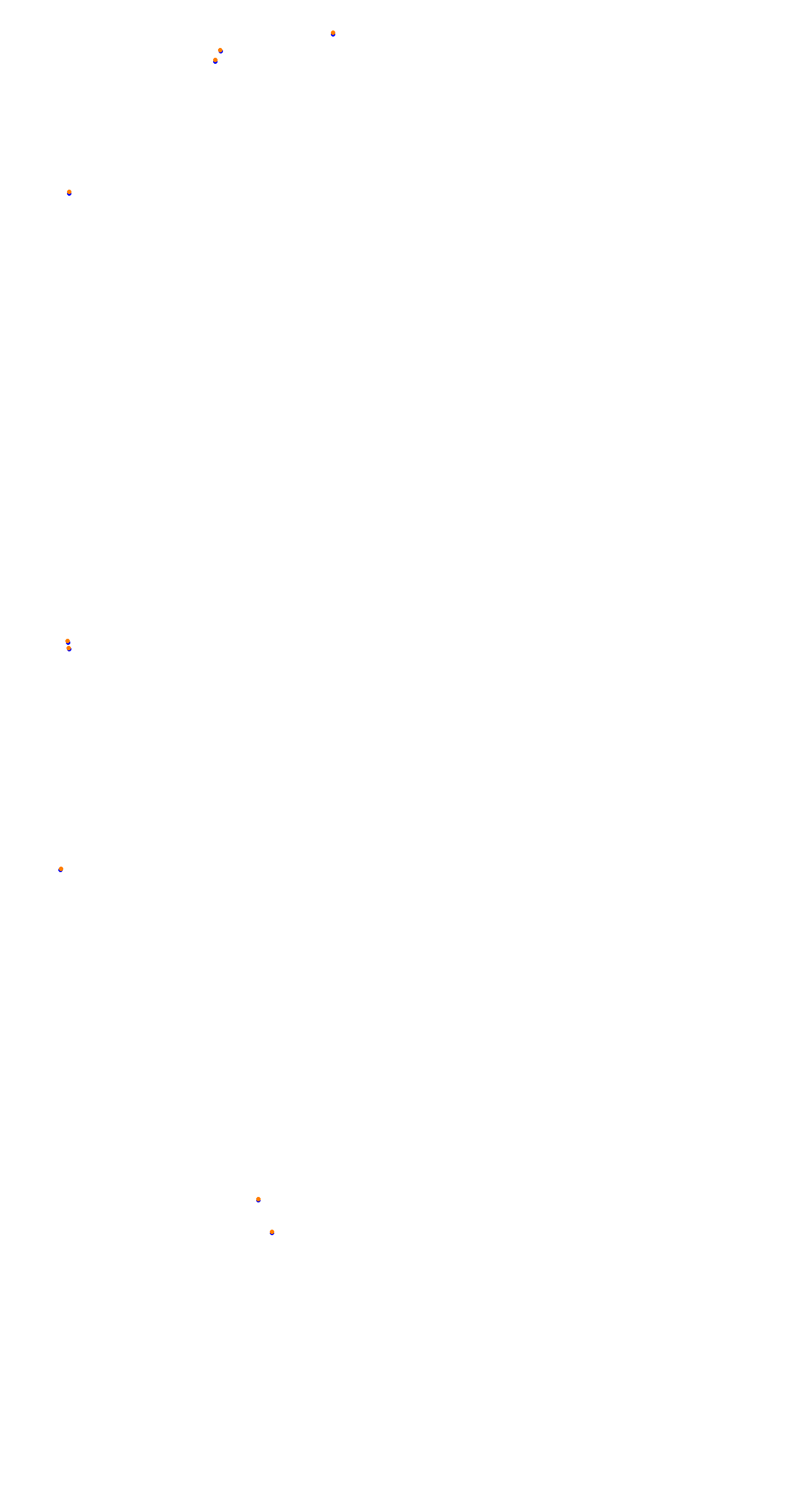 Circuit de la Sarthe (Le Mans) Night collisions