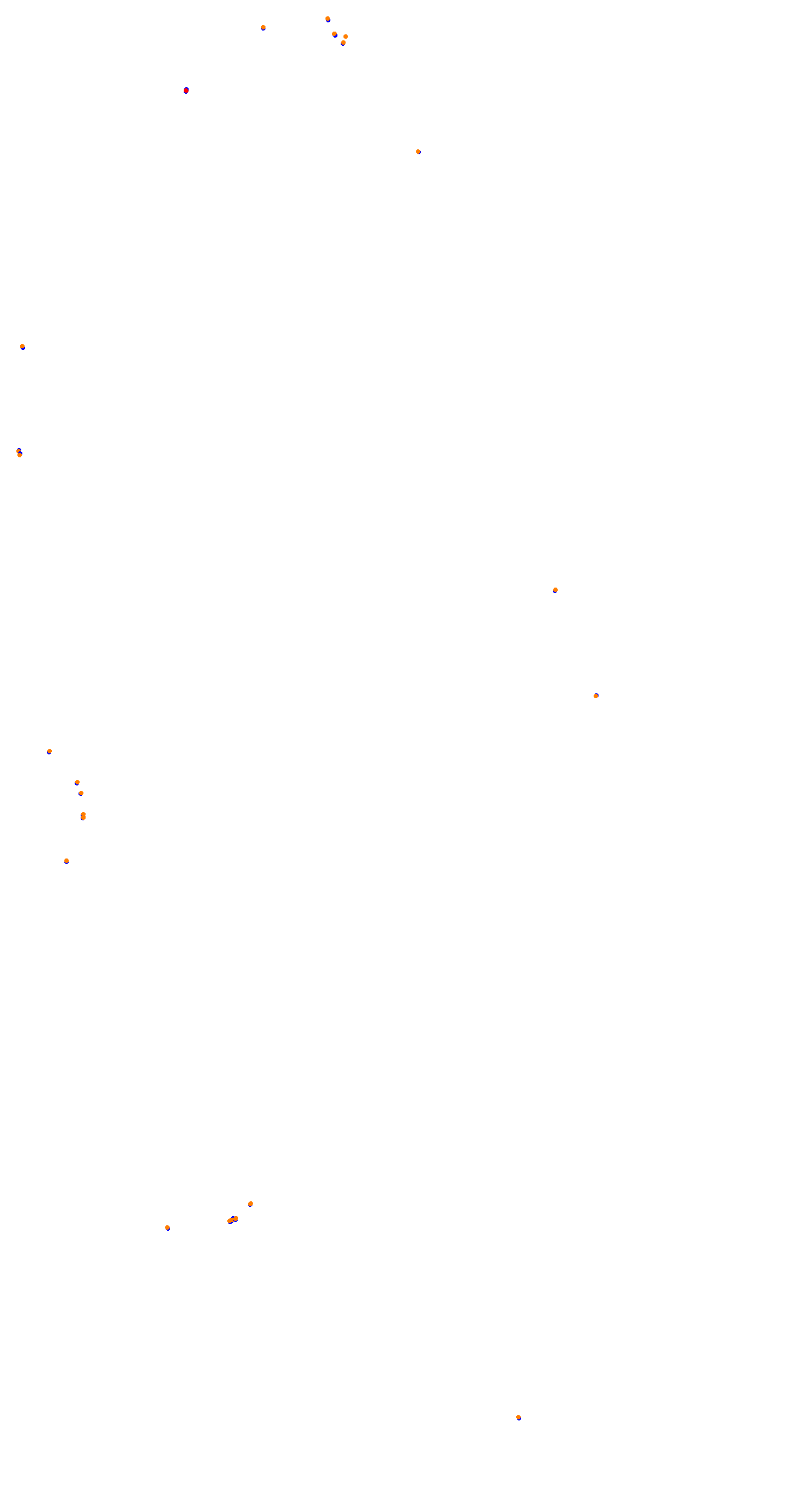 Circuit de la Sarthe (Le Mans) Night collisions