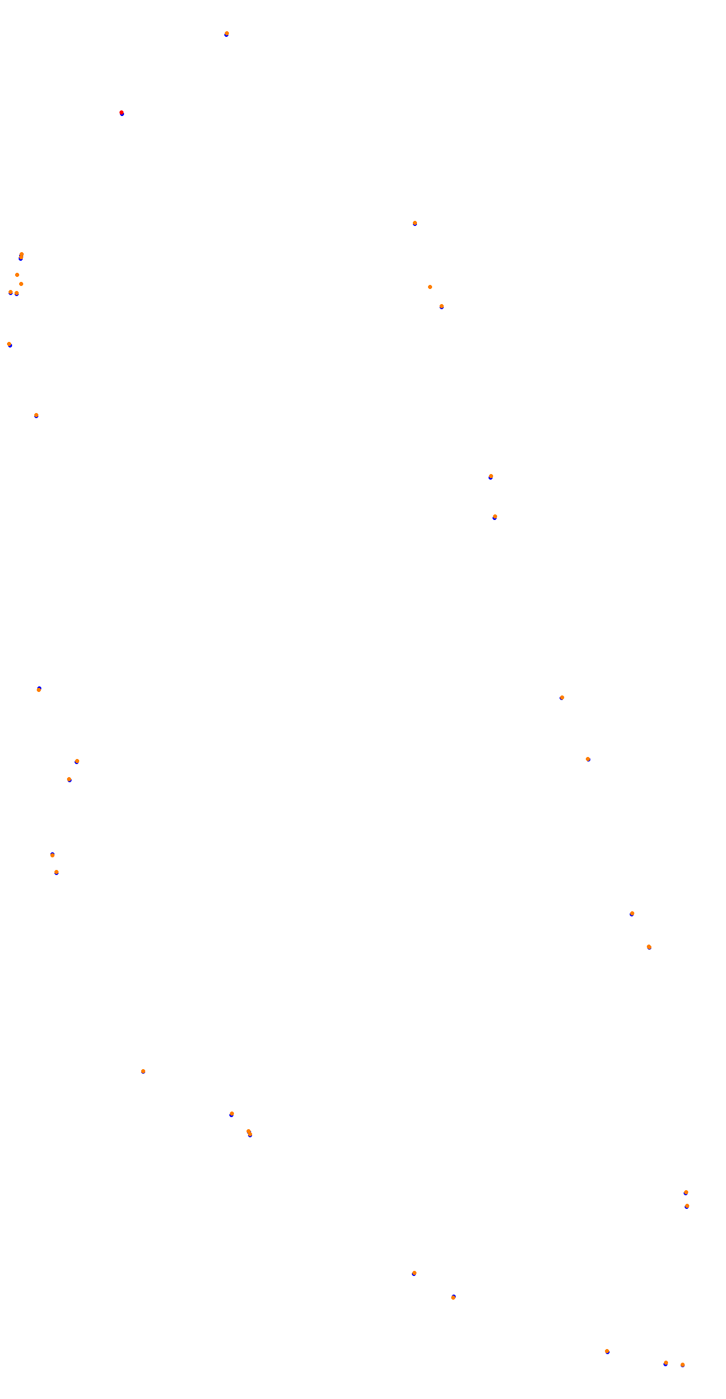 Circuit de la Sarthe (Le Mans) Night collisions